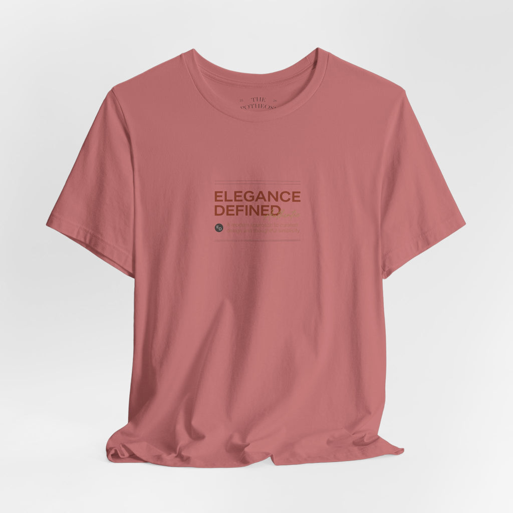 Elegance Defined Tee — Minimalist Women's Fashion Graphic T-Shirt
