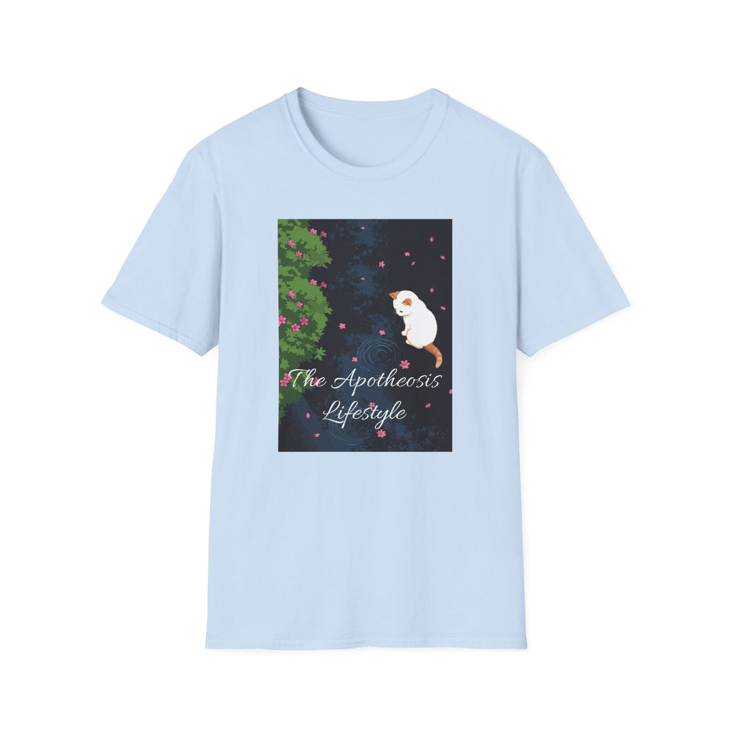 Cat & Garden T-Shirt — "Peace in Simple Moments"