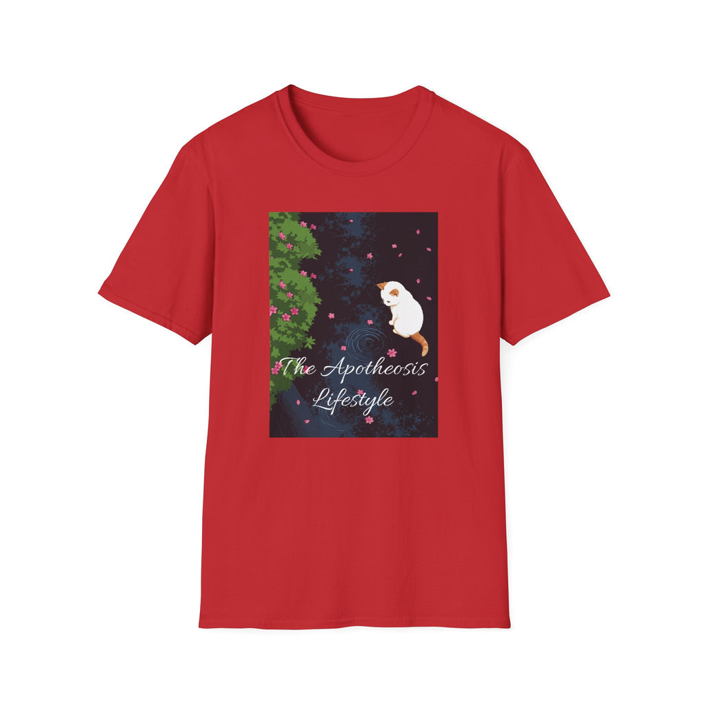 Cat & Garden T-Shirt — "Peace in Simple Moments"
