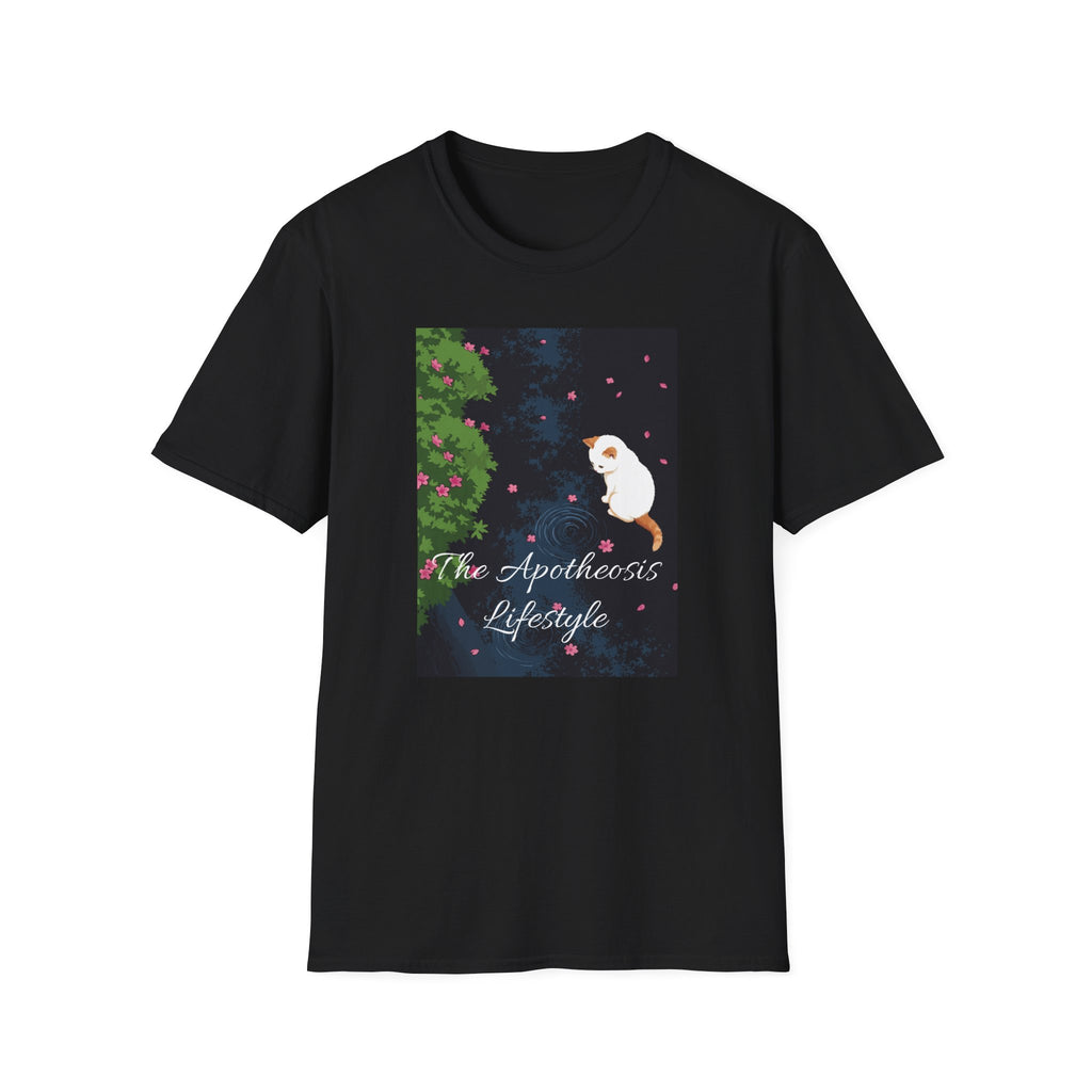 Cat & Garden T-Shirt — "Peace in Simple Moments"
