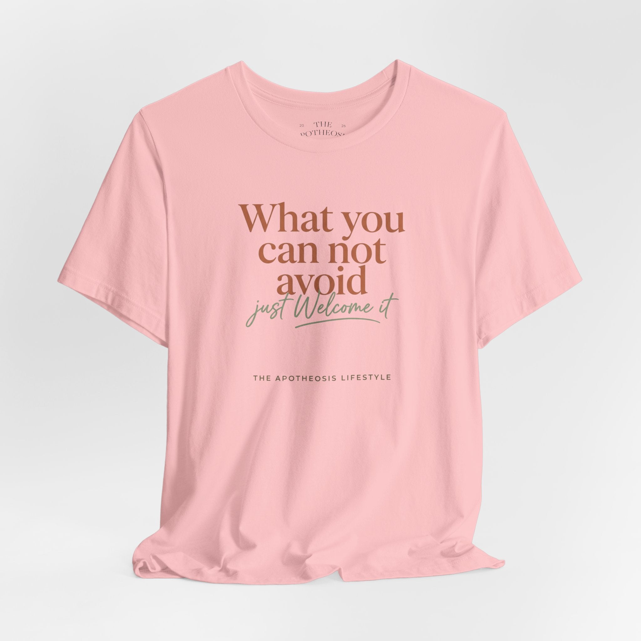 Inspirational Quote Tee — "What You Can Not Avoid" Short Sleeve T-Shirt