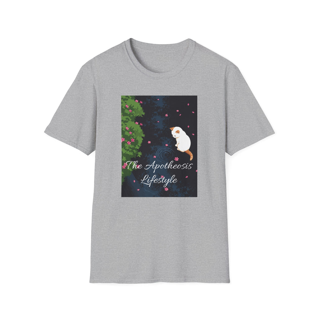 Cat & Garden T-Shirt — "Peace in Simple Moments"