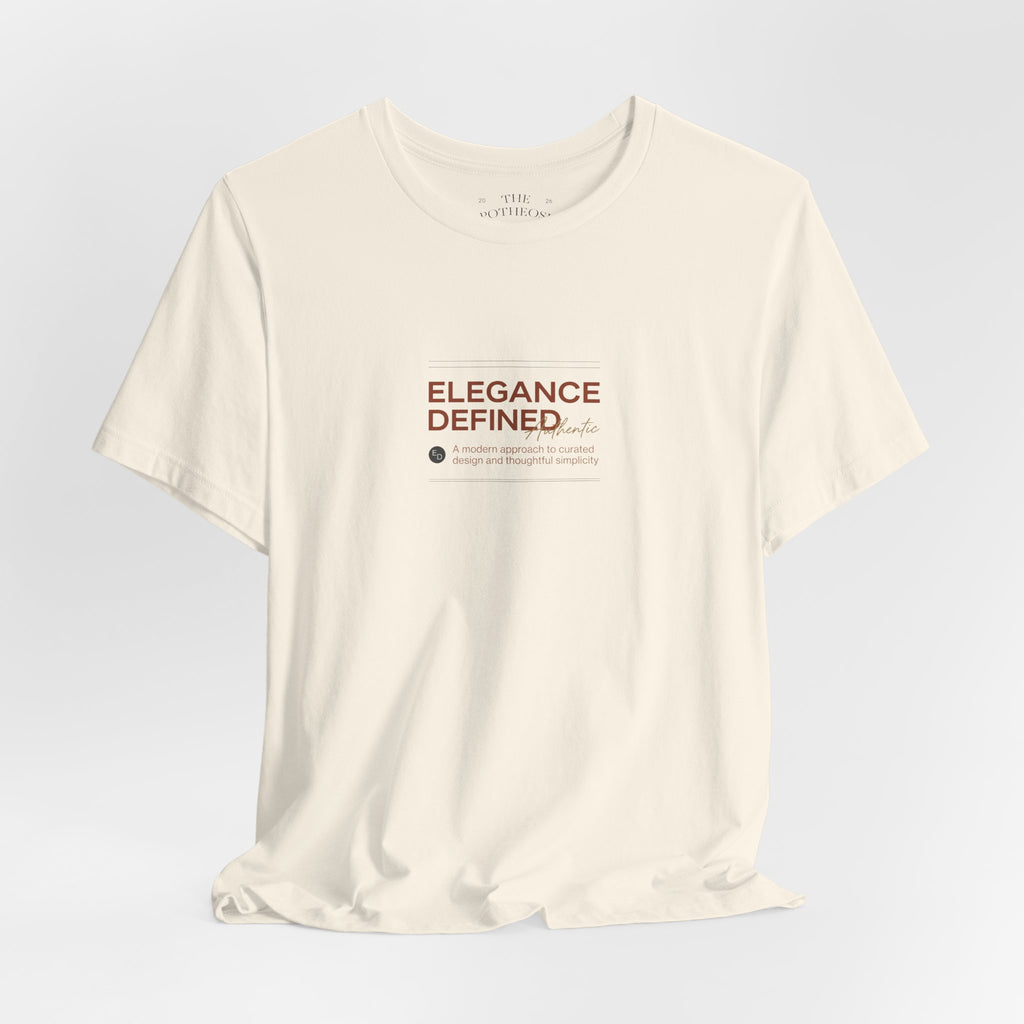 Elegance Defined Tee — Minimalist Women's Fashion Graphic T-Shirt