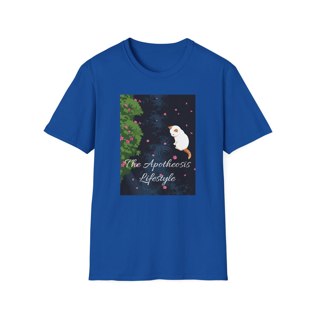 Cat & Garden T-Shirt — "Peace in Simple Moments"
