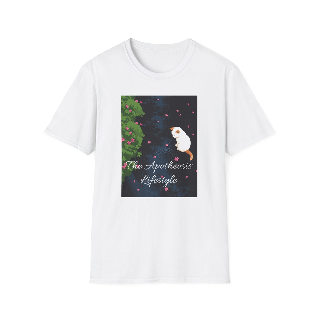 Cat & Garden T-Shirt — "Peace in Simple Moments"