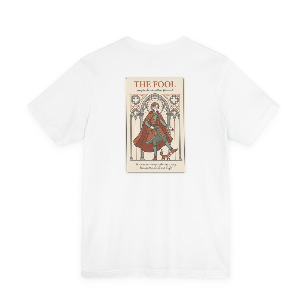 Tarot 'The Fool' Graphic Tee – Inspirational Vintage Tarot Card T‑Shirt