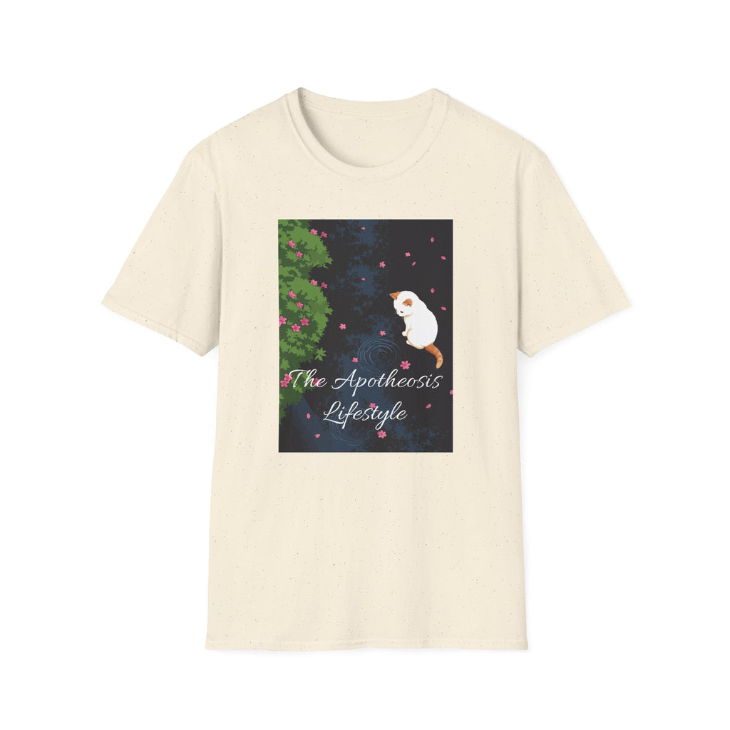 Cat & Garden T-Shirt — "Peace in Simple Moments"