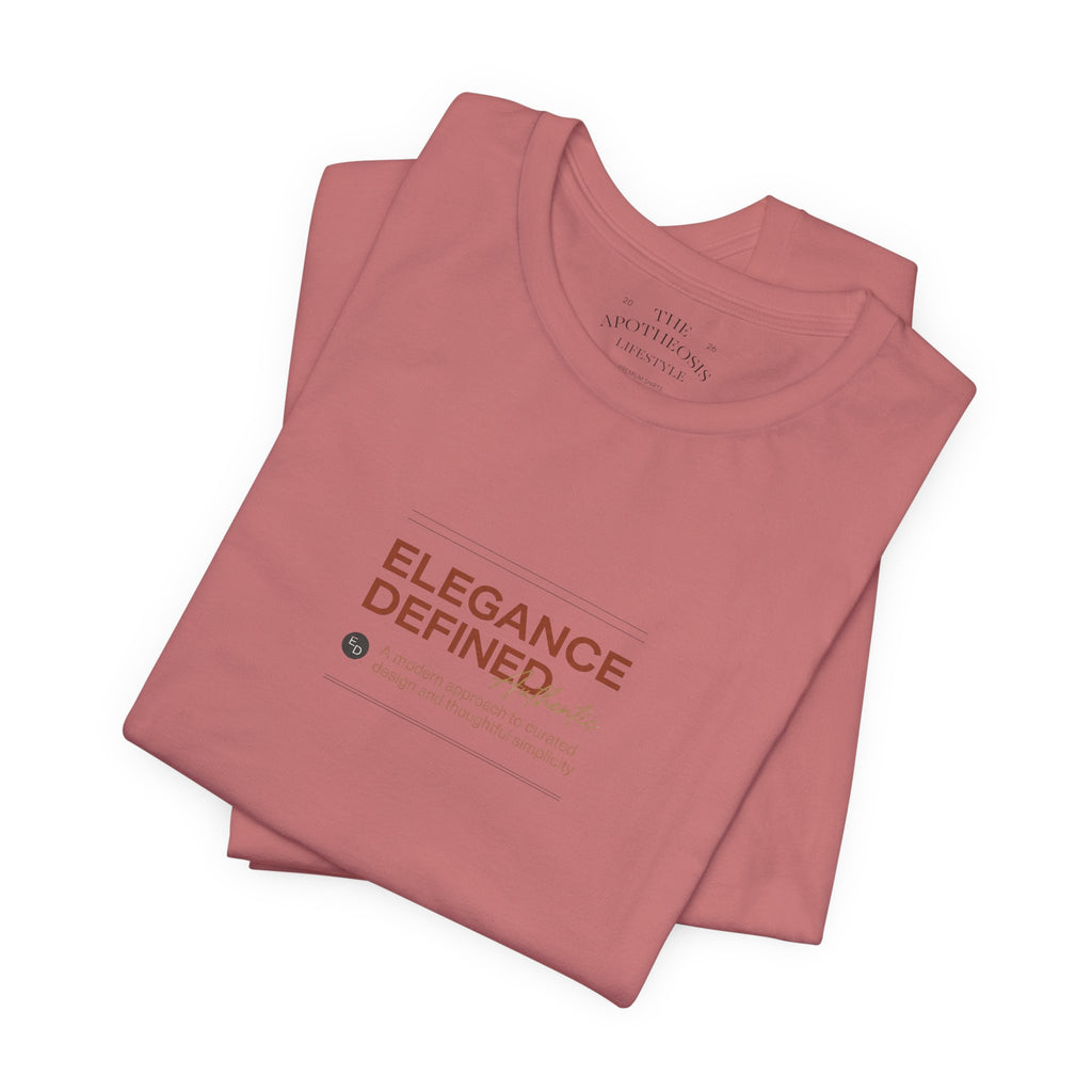Elegance Defined Tee — Minimalist Women's Fashion Graphic T-Shirt