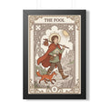 The Fool Tarot Poster — Framed Vertical Tarot Card Art Print
