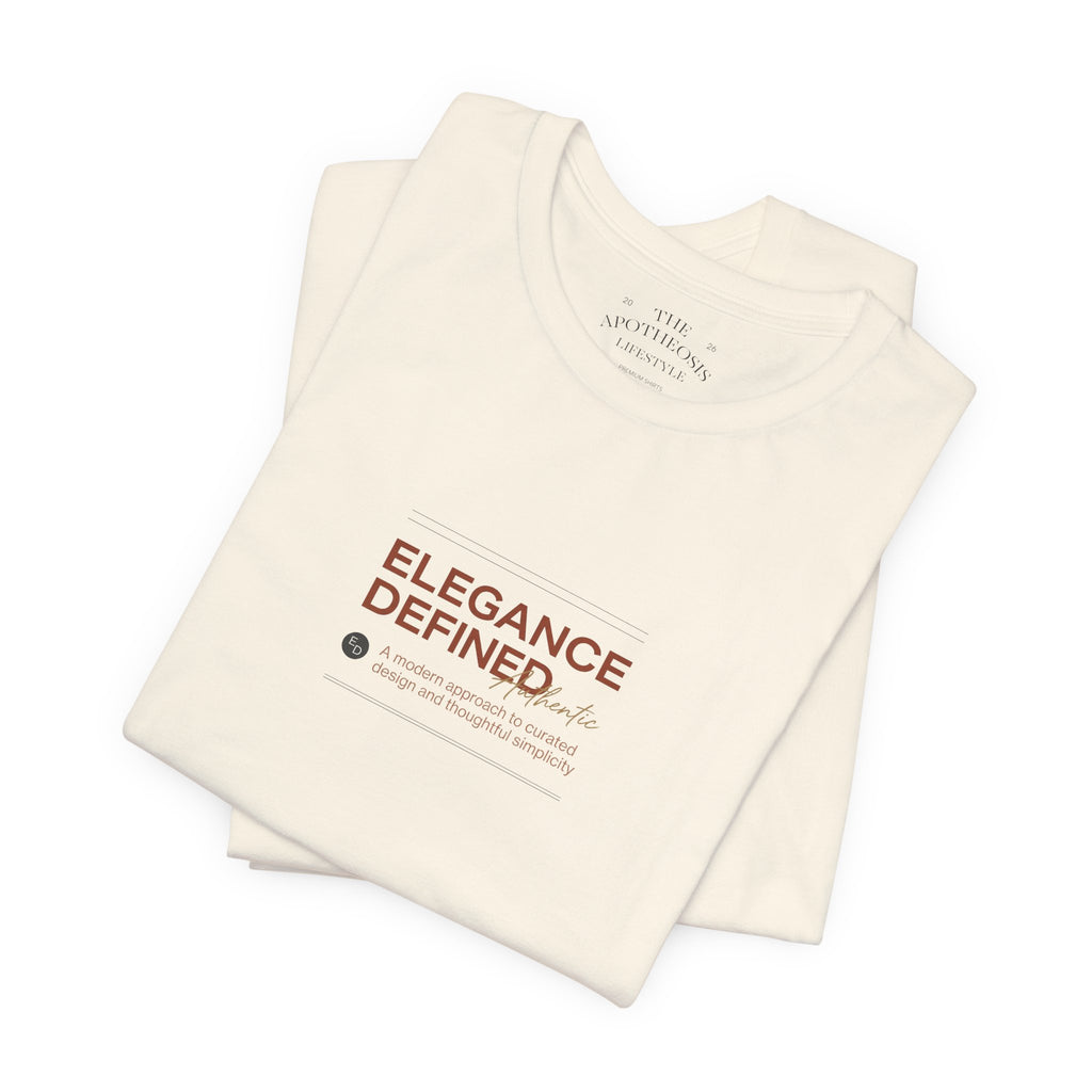 Elegance Defined Tee — Minimalist Women's Fashion Graphic T-Shirt