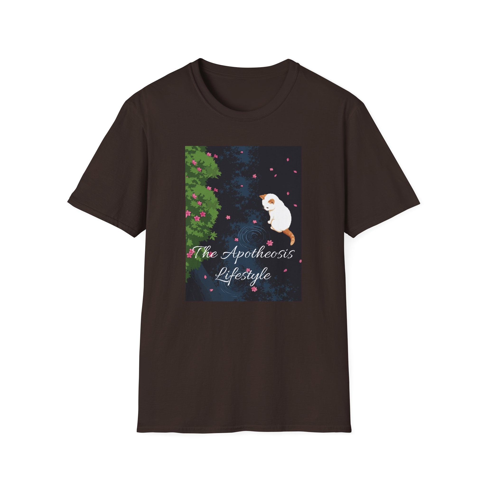 Cat & Garden T-Shirt — "Peace in Simple Moments"
